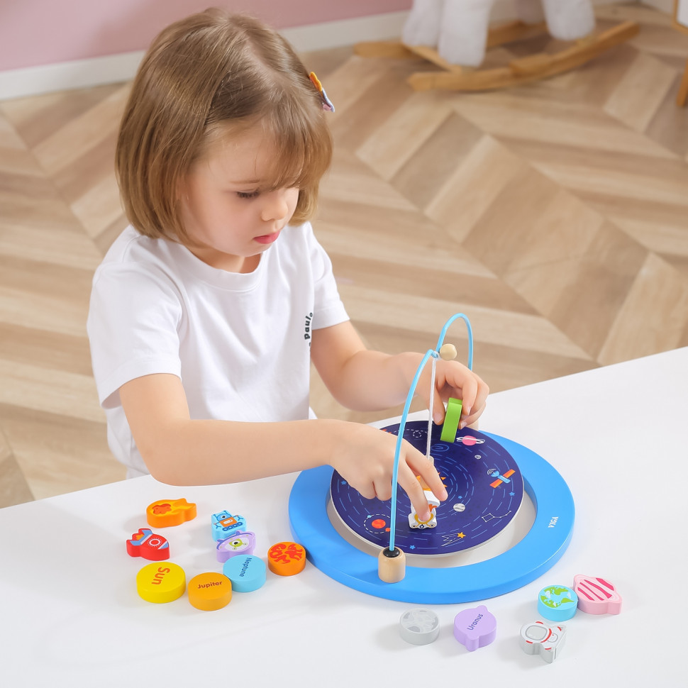 Деревянная развивающая игрушка Космос Viga Toys 44580 игра-баланс