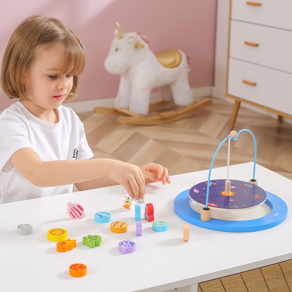 Деревянная развивающая игрушка Космос Viga Toys 44580 игра-баланс