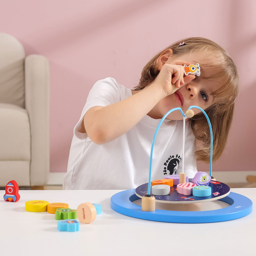 Деревянная развивающая игрушка Космос Viga Toys 44580 игра-баланс