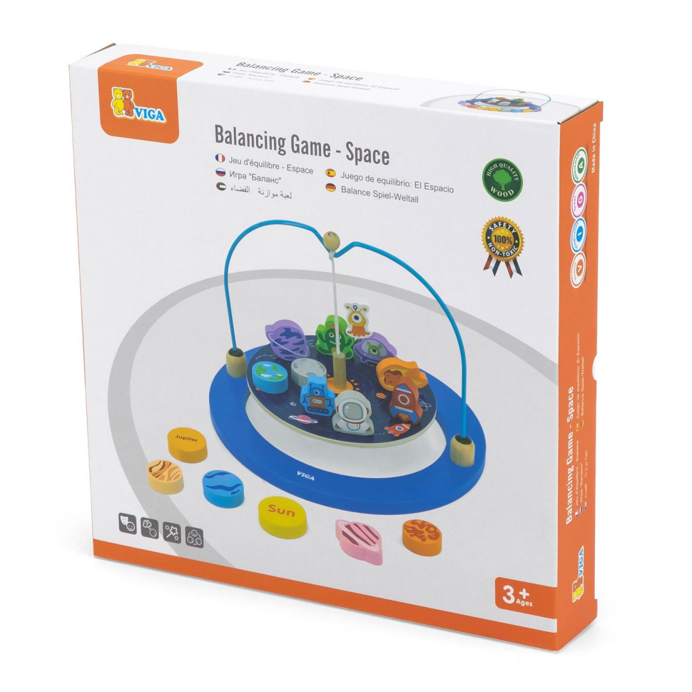 Деревянная развивающая игрушка Космос Viga Toys 44580 игра-баланс