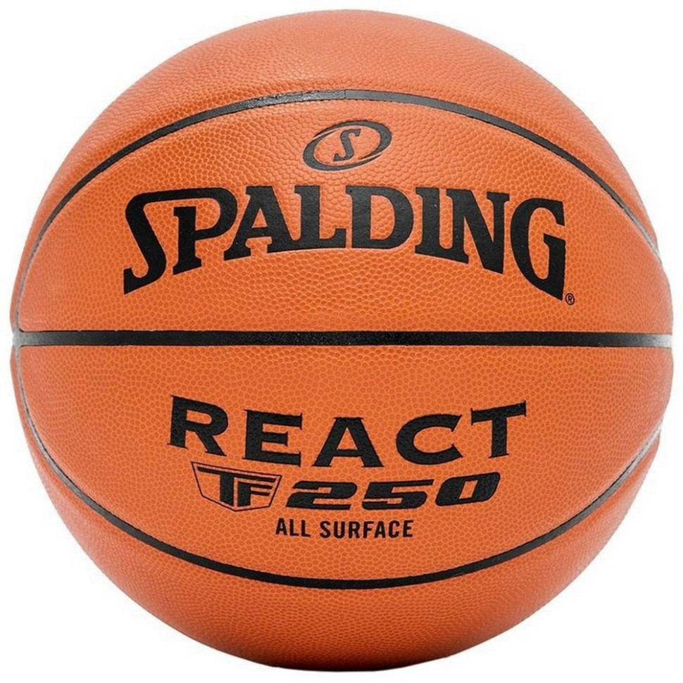 Мяч баскетбольный REACT TF-250 Spalding 76802Z, оранжевый № 6
