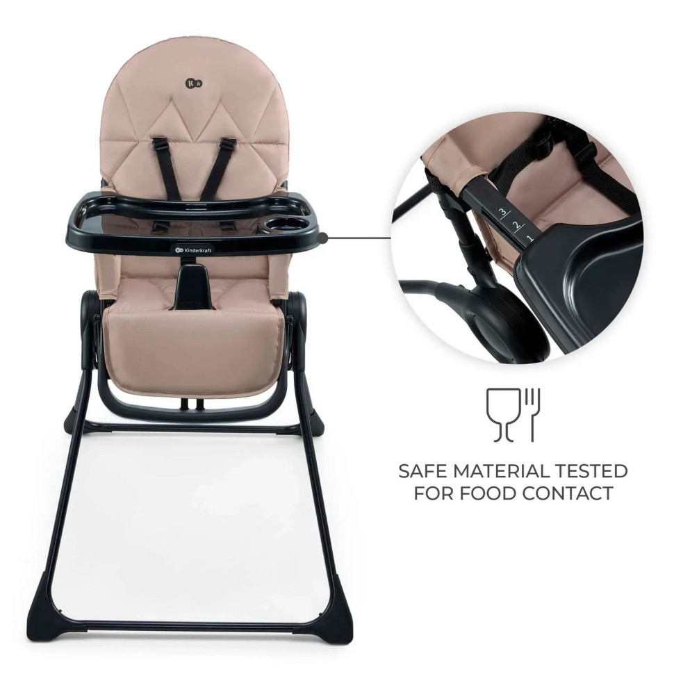 Стільчик для годування Binci Kinderkraft KHBINC00GRY0000 Grey
