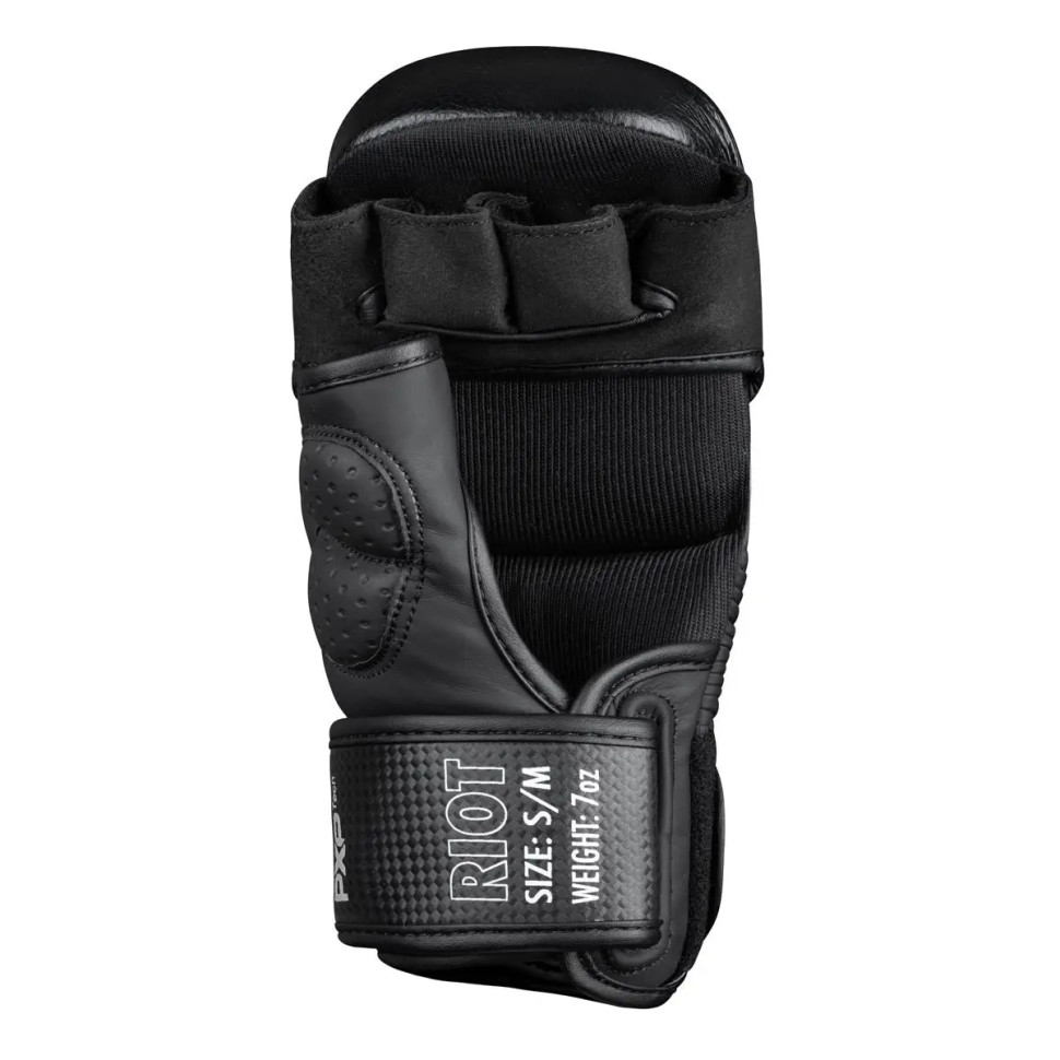Перчатки ММА RIOT Pro Phantom PHMMAG2531-SM Black S/M (капа в подарок)