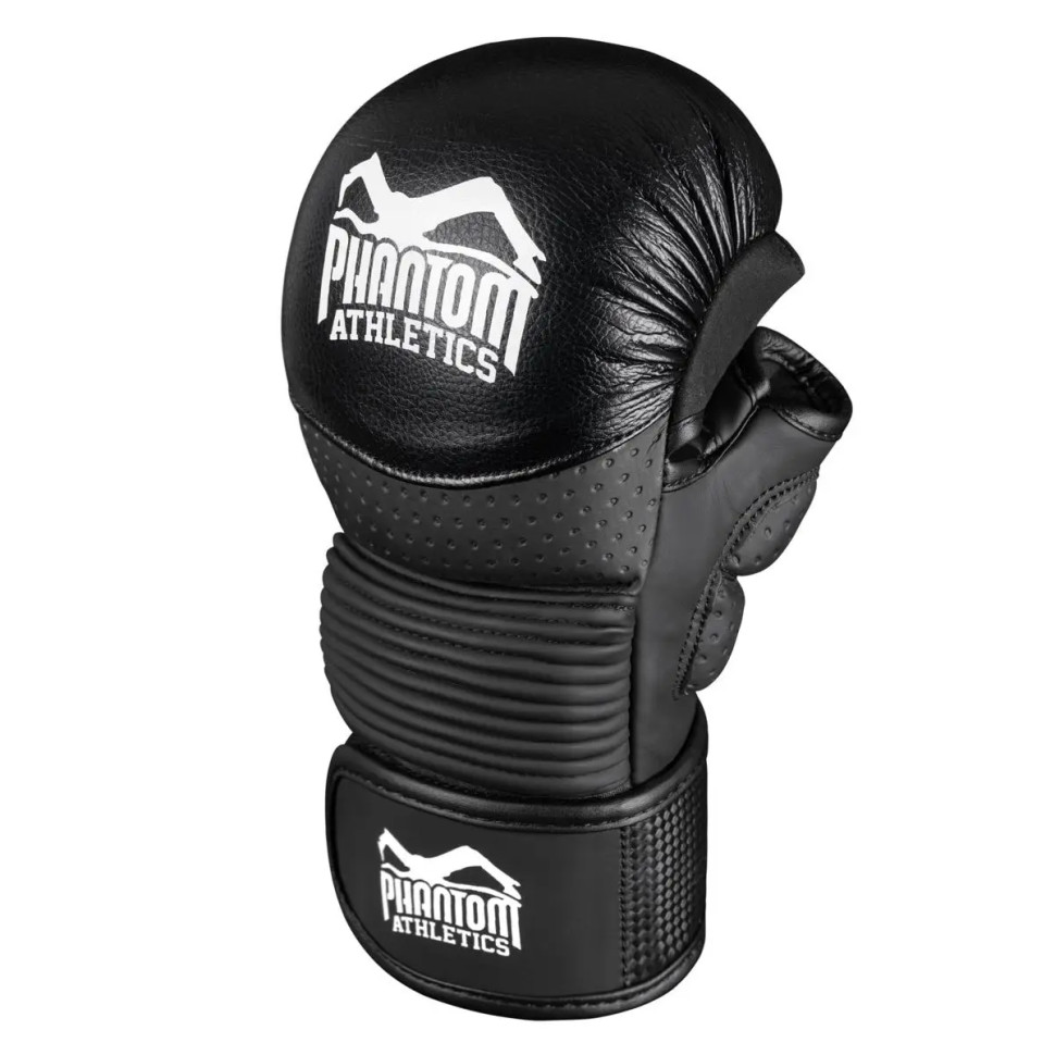 Перчатки ММА RIOT Pro Phantom PHMMAG2531-SM Black S/M (капа в подарок)