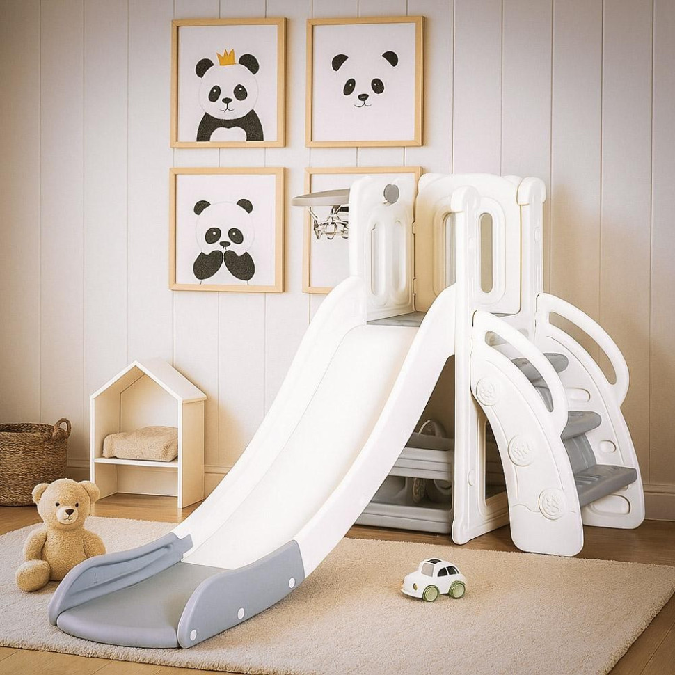 Дитячий ігровий комплекс Merida Mealux KD-B011 White/Grey білий-сірий