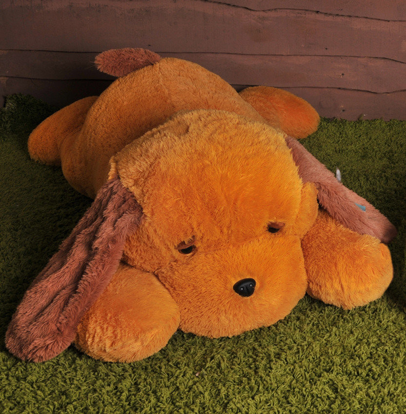 Мягкая игрушка Alina Toys собака Тузик 90 см медовый 5784669ALN