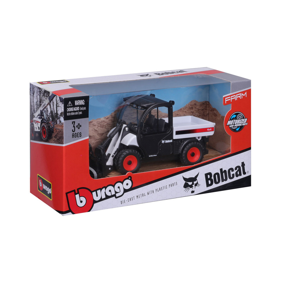 Детская автомодель Погрузчик Bobcat Toolcat 5600 Bburago 18-31806, 10 см