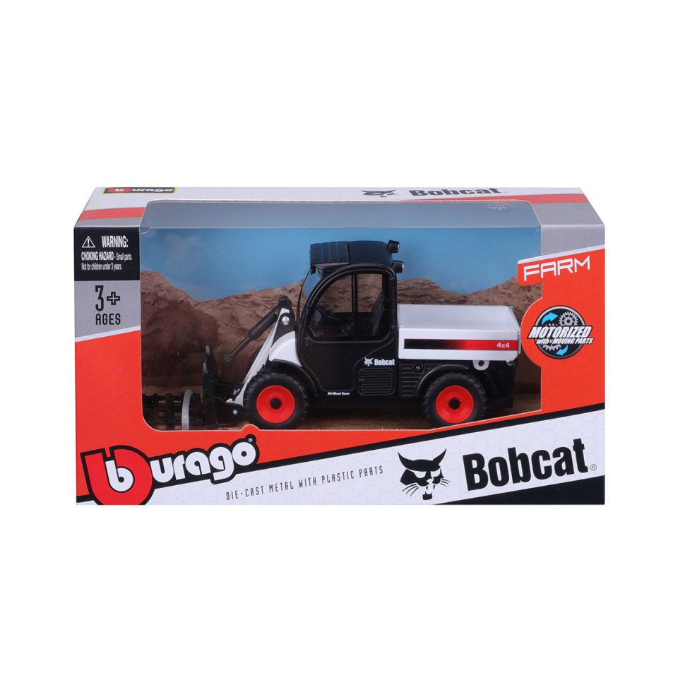 Детская автомодель Погрузчик Bobcat Toolcat 5600 Bburago 18-31806, 10 см