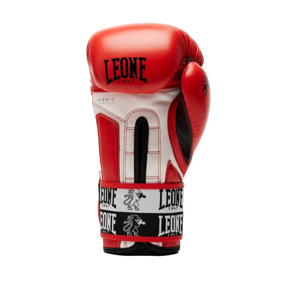 Боксерські рукавиці GN208 ICONIC Leone GN208_Red_16oz 16 унцій (бинти в комплекті)