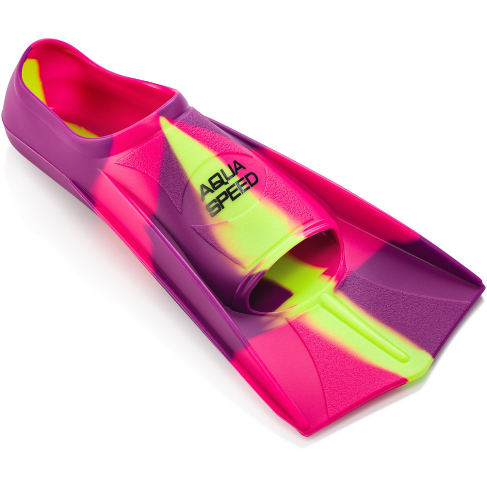 Ласты TRAINING FINS Aqua Speed 137-93-35-36 розовый, фиолетовый, желтый, размер 35-36