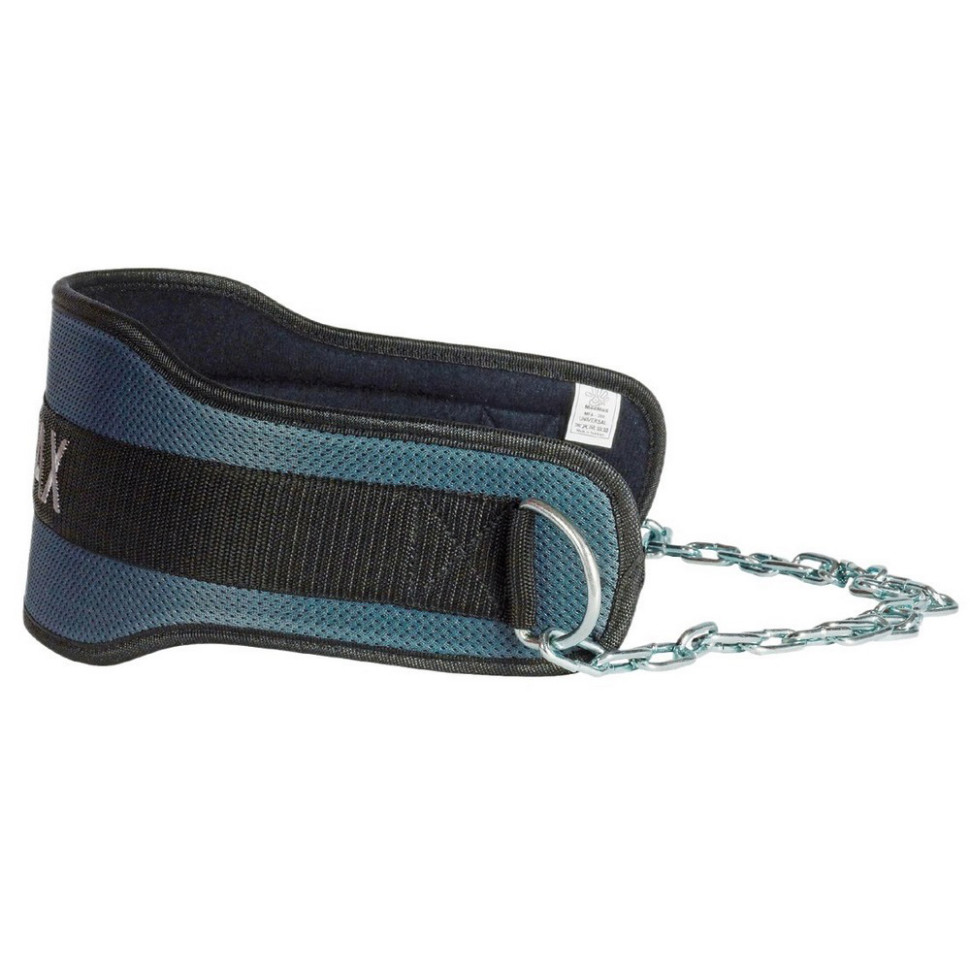 Пояс для обтяжень із ланцюгом MadMax MFA-290 неопреновий, Dark grey/Orange, L