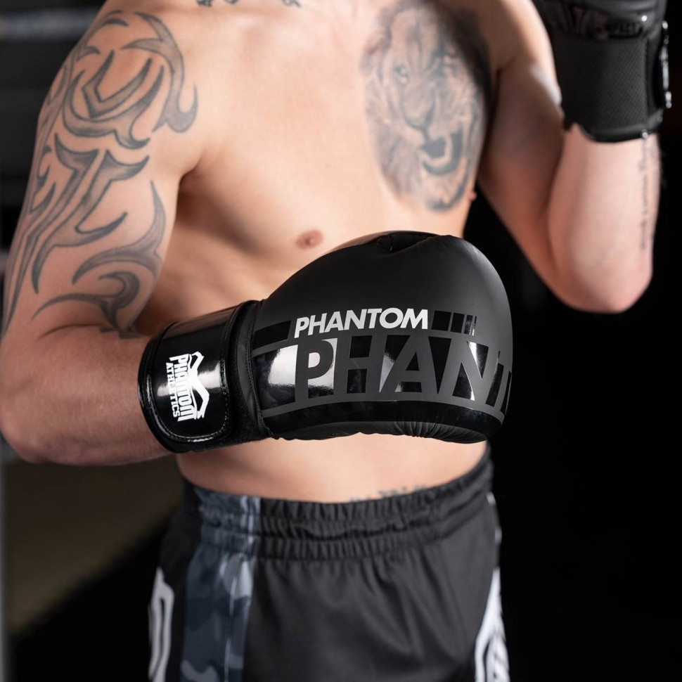 Боксерські рукавиці APEX Speed Phantom PHBG2024-16 Black 16 oz
