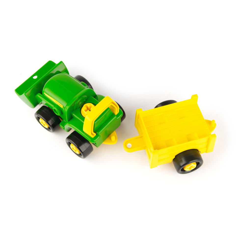Ігровий набір-конструктор John Deere Kids 47210 Трактор із ковшем і причепом