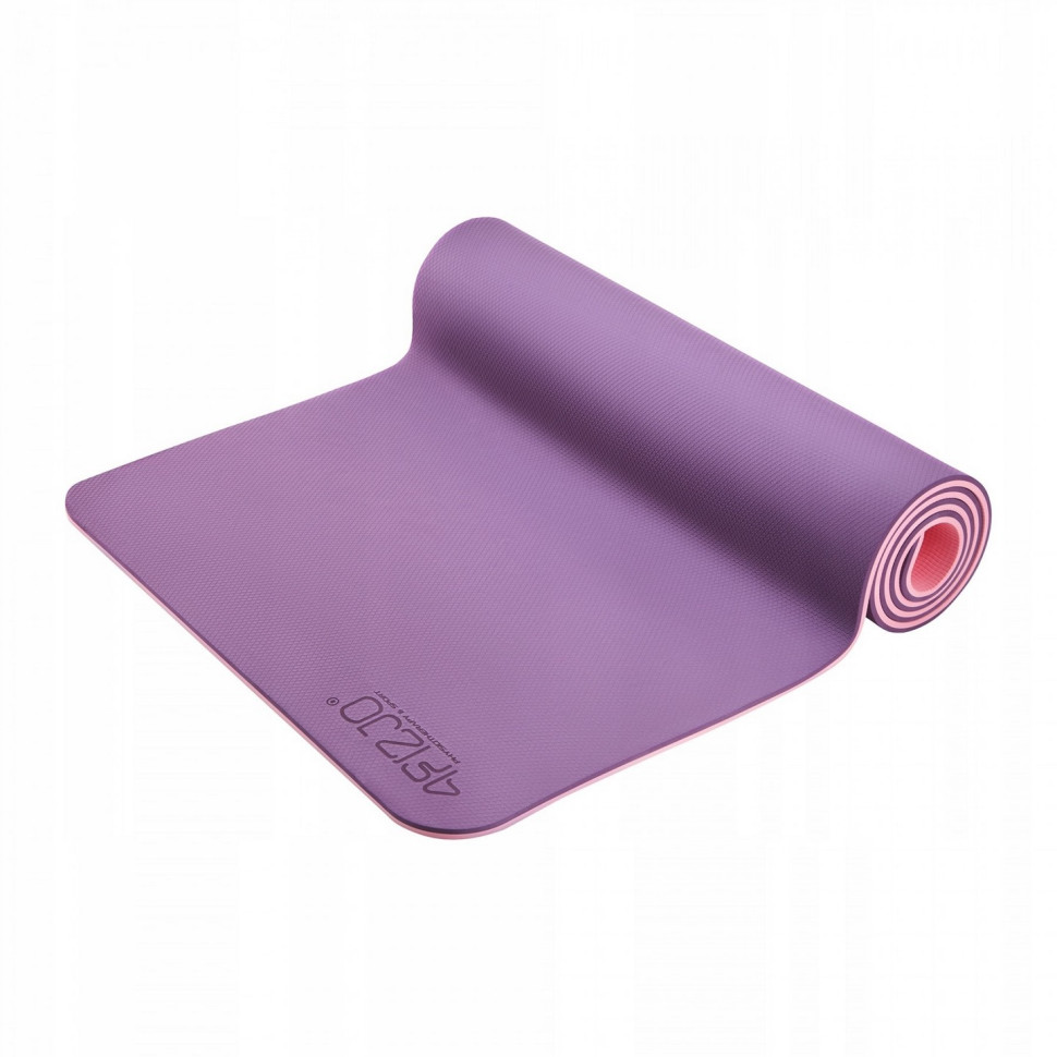 Килимок для йоги та фітнесу 4FIZJO 4FJ0388 TPE 180 x 60 x 0.6 см, Violet/Pink