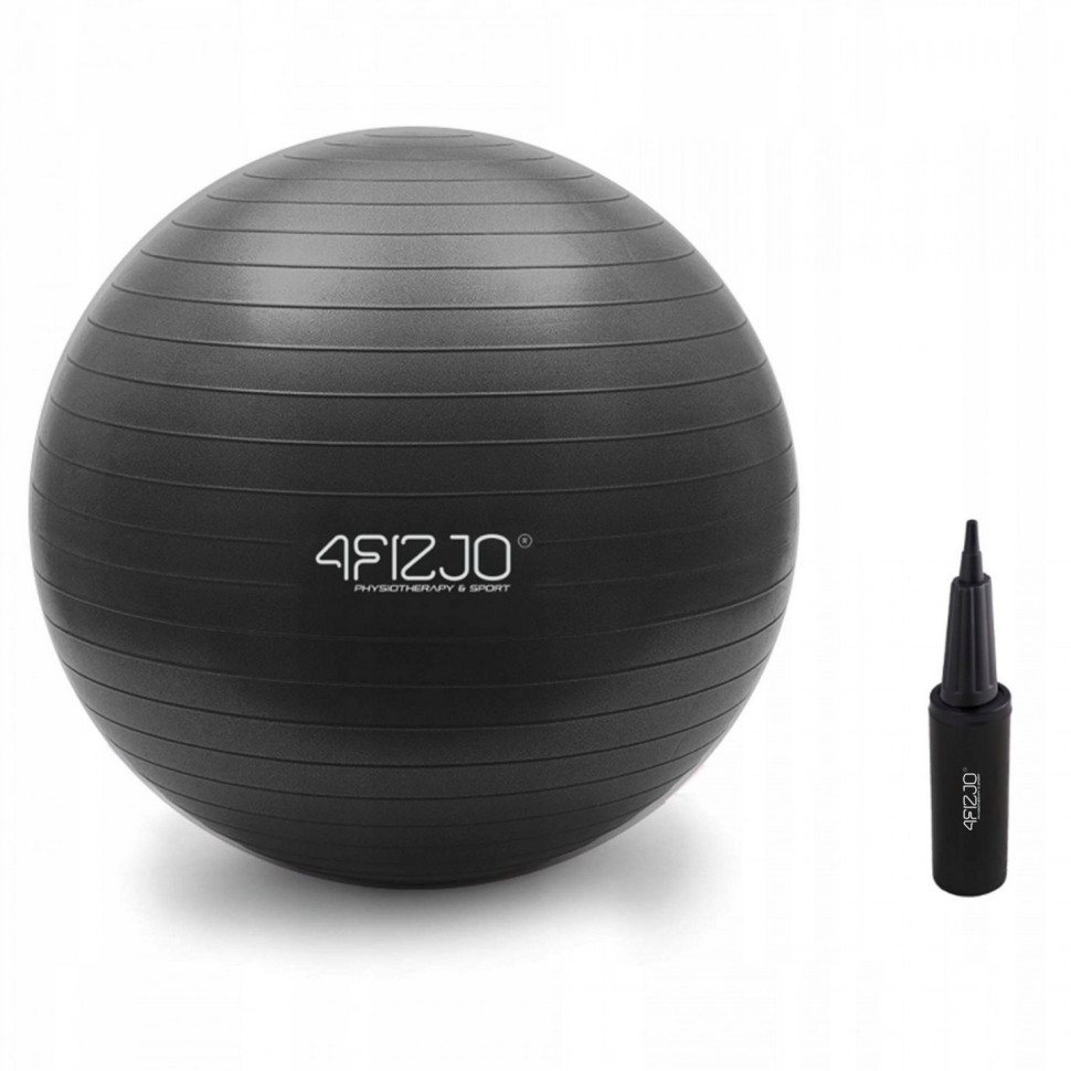 Фітбол 4FIZJO 4FJ0400, 65 см, Anti-Burst, Black