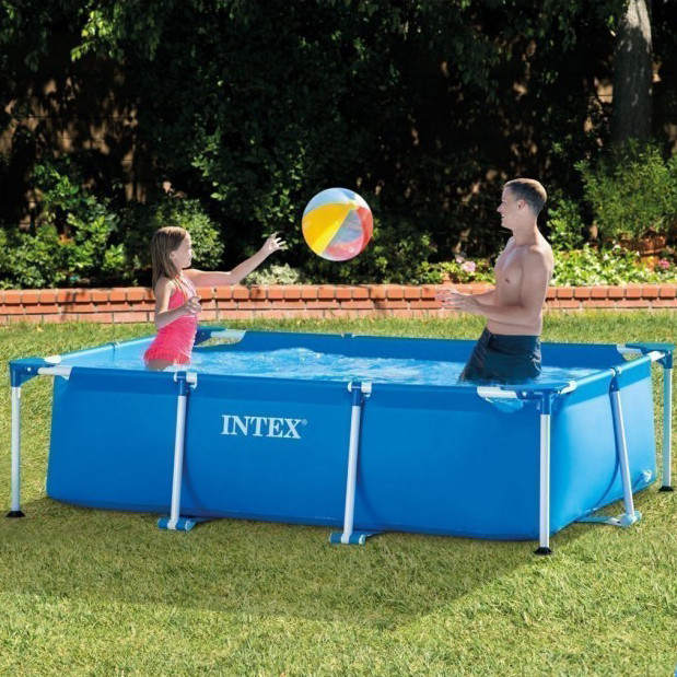 Бассейн каркасный прямоугольный Intex 28270, 220х150х60 см, 1662 л
