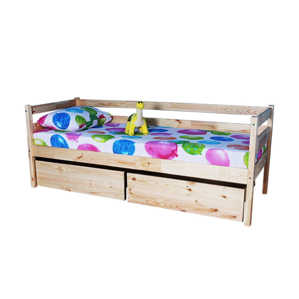 Підліткове ліжко лакове SportBaby babyson 1 з ящиком 80x190см