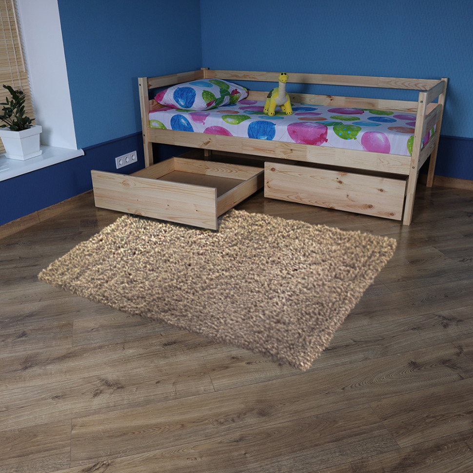 Підліткове ліжко лакове SportBaby babyson 1 з ящиком 80x190см
