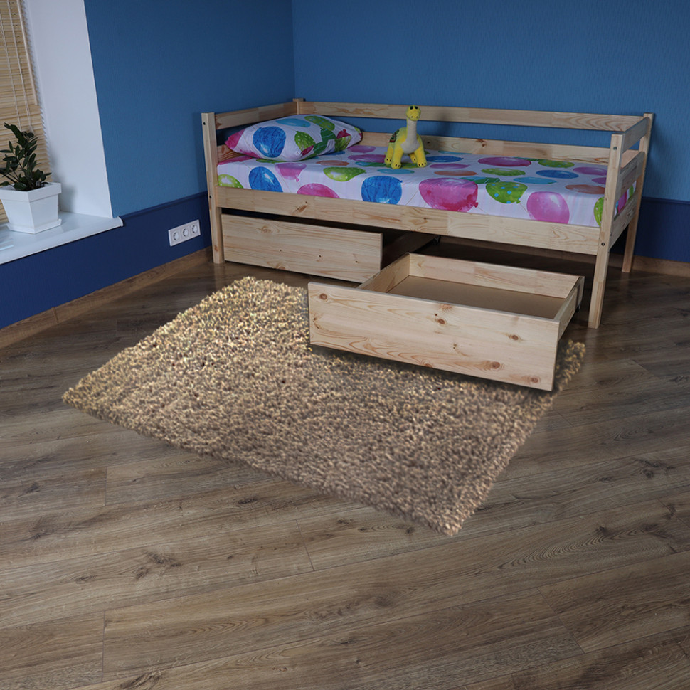 Підліткове ліжко лакове SportBaby babyson 1 з ящиком 80x190см