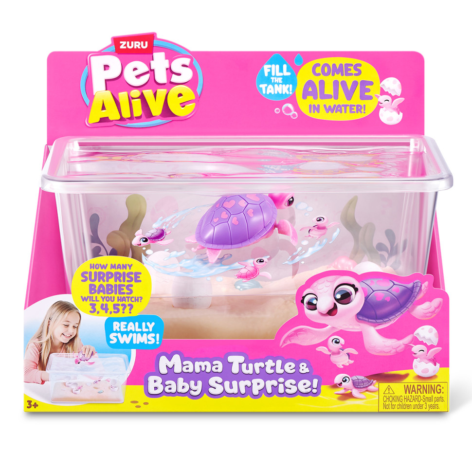Інтерактивний ігровий набір Мама черепаха із сюрпризом Pets & Robo Alive 9560 