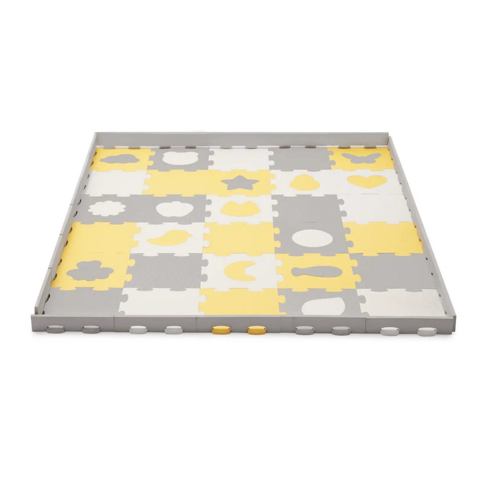 Коврик-пазл Luno Shapes Yellow Kinderkraft KPLUSH00YEL0000, 30 элементов
