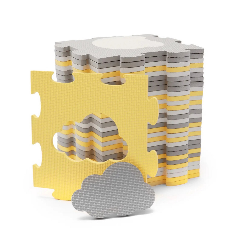 Коврик-пазл Luno Shapes Yellow Kinderkraft KPLUSH00YEL0000, 30 элементов