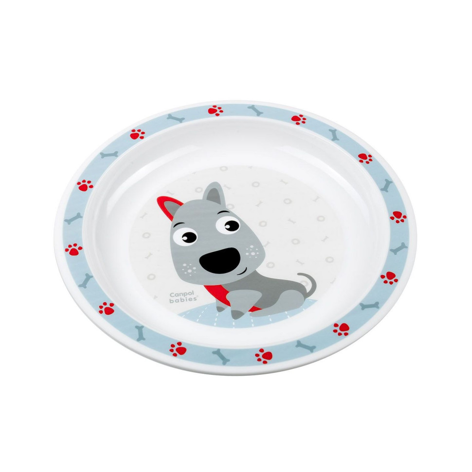 Дитячий набір посуду Cute Animals Canpol babies 4/401_blu 5 предметів