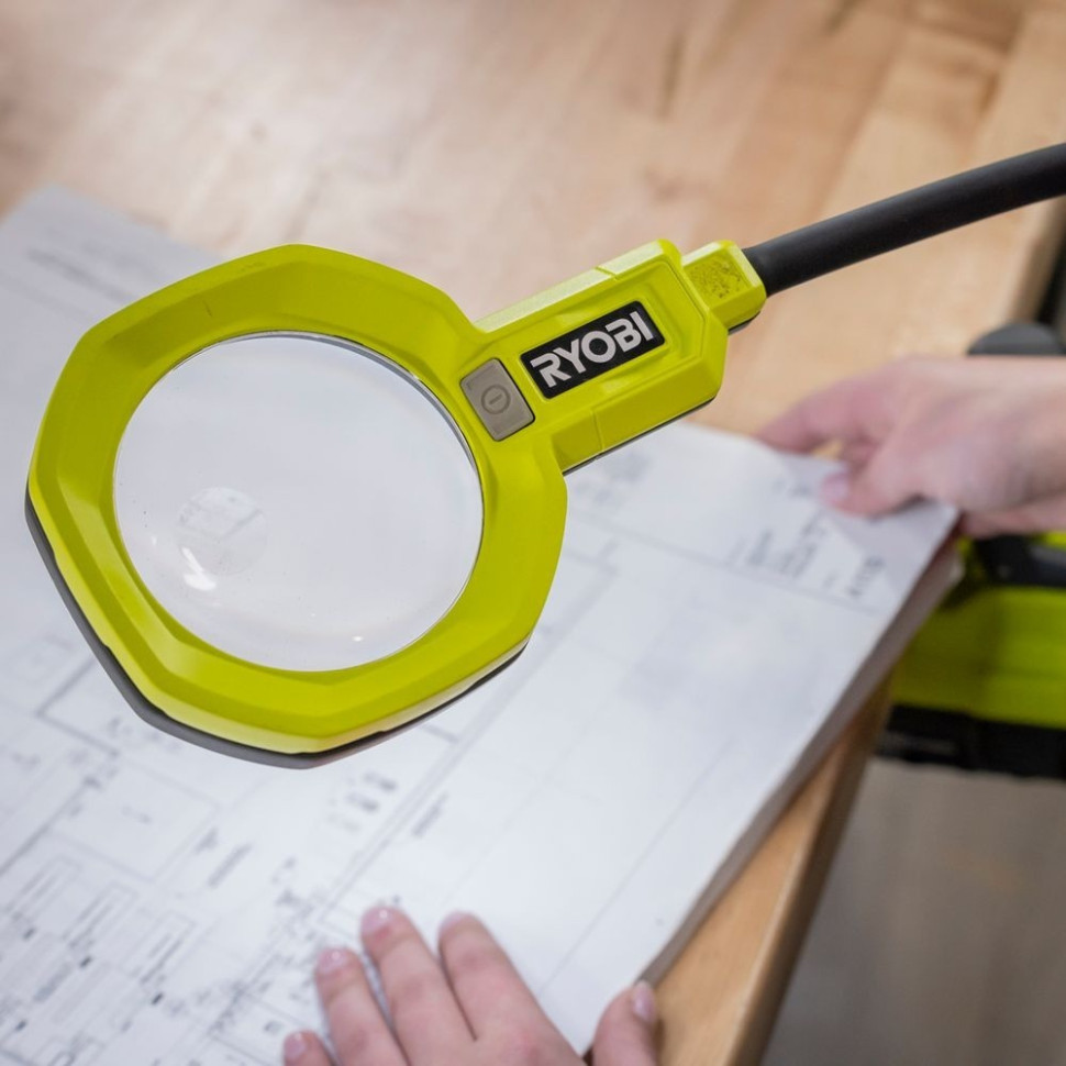 Фонарь ручной RML18-0 Ryobi 5133005669 зеленый 500 люмен