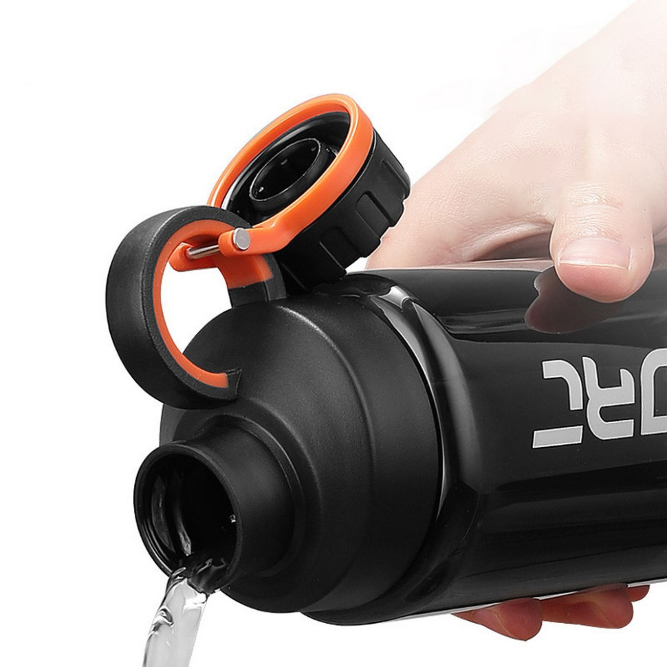 Пляшка для води KXN-1242 Casno KXN-1242_Black 800 мл, чорна