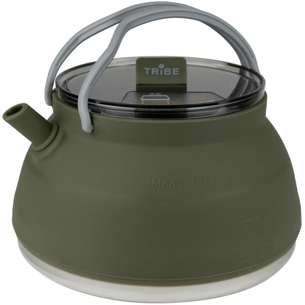 Чайник туристический Collapsible Kettle Tribe T-FF-0026-olive 1,5 л
