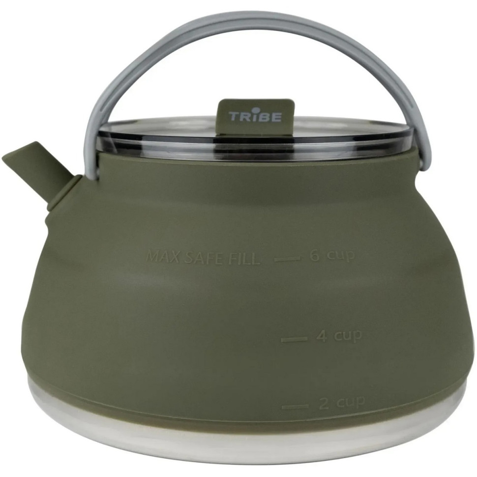 Чайник туристический Collapsible Kettle Tribe T-FF-0026-olive 1,5 л