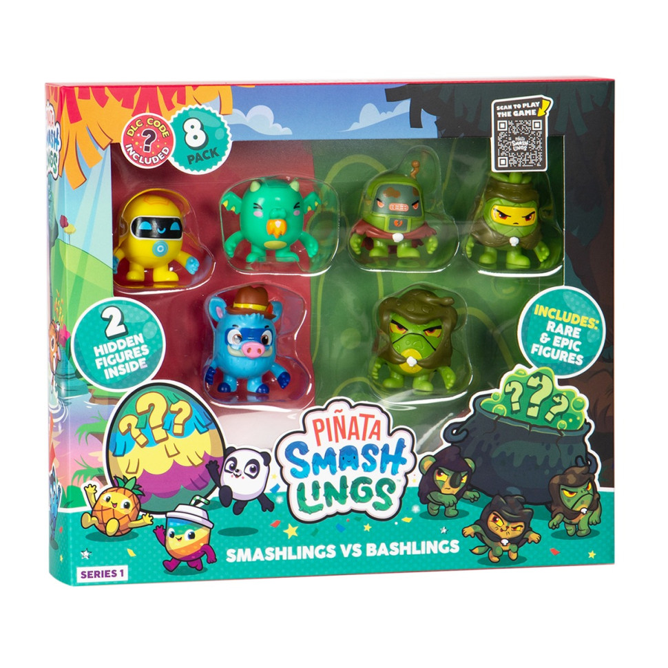 Набір фігурок ЧУДЕРНАЦЬКІ ГЕРОЇ PINATA SMASHLINGS SL2065, 8 фігурок в асортименті