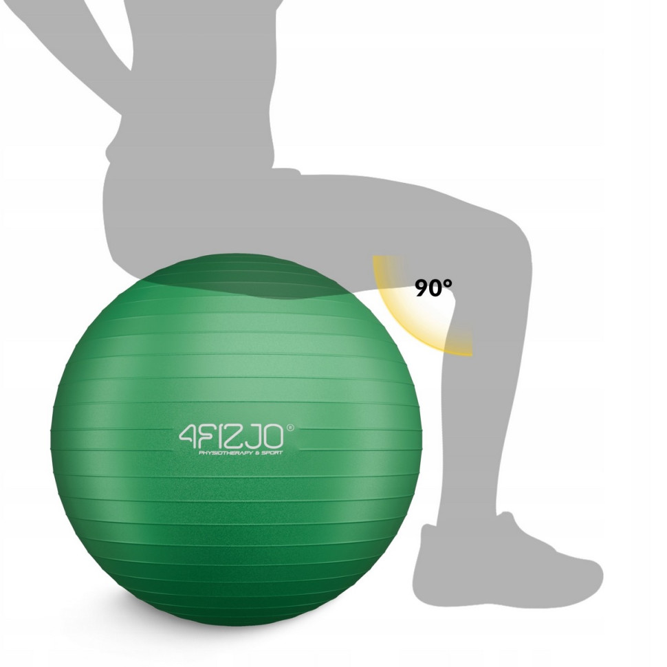 М'яч для фітнесу фітбол 4FIZJO P-5907739316264, 55 см, Green