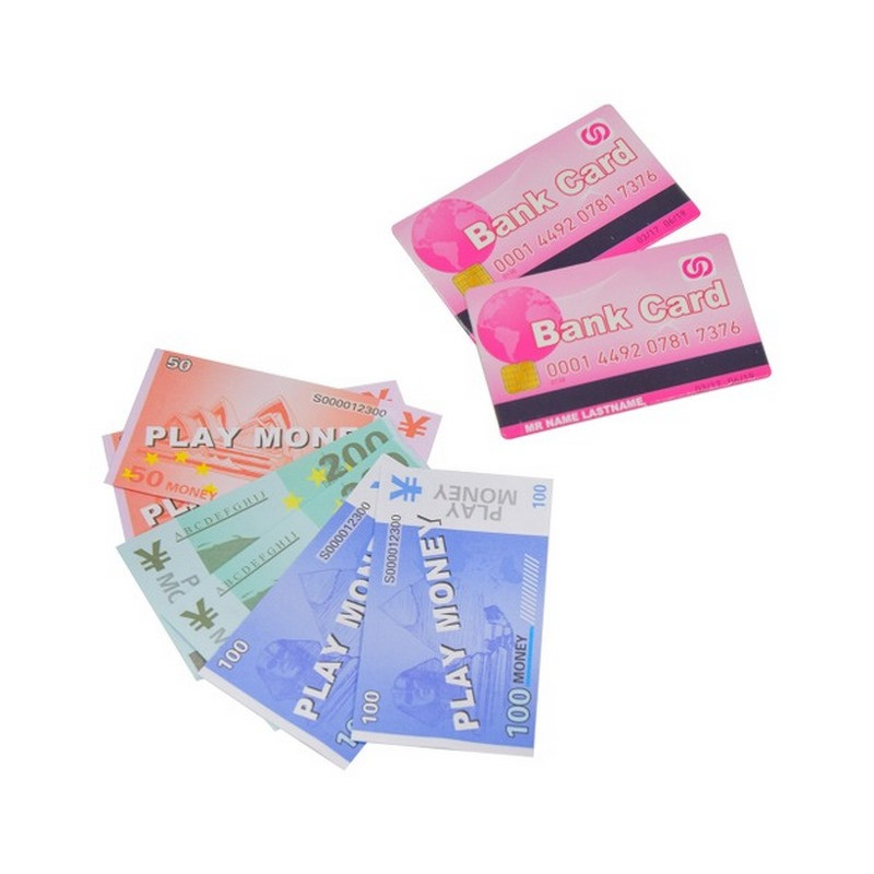 Дитячий касовий апарат Bambi SK25A, світло, звук, сканер, картка, монети та гроші 