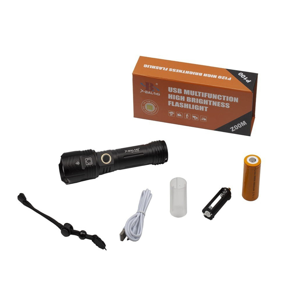 Фонарь BL-L-12-P100 X-Balog L-095, 5 режимов, до 1000 м