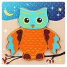 Дерев'яна іграшка Пазли Bambi MD 2925, 15х15 см
