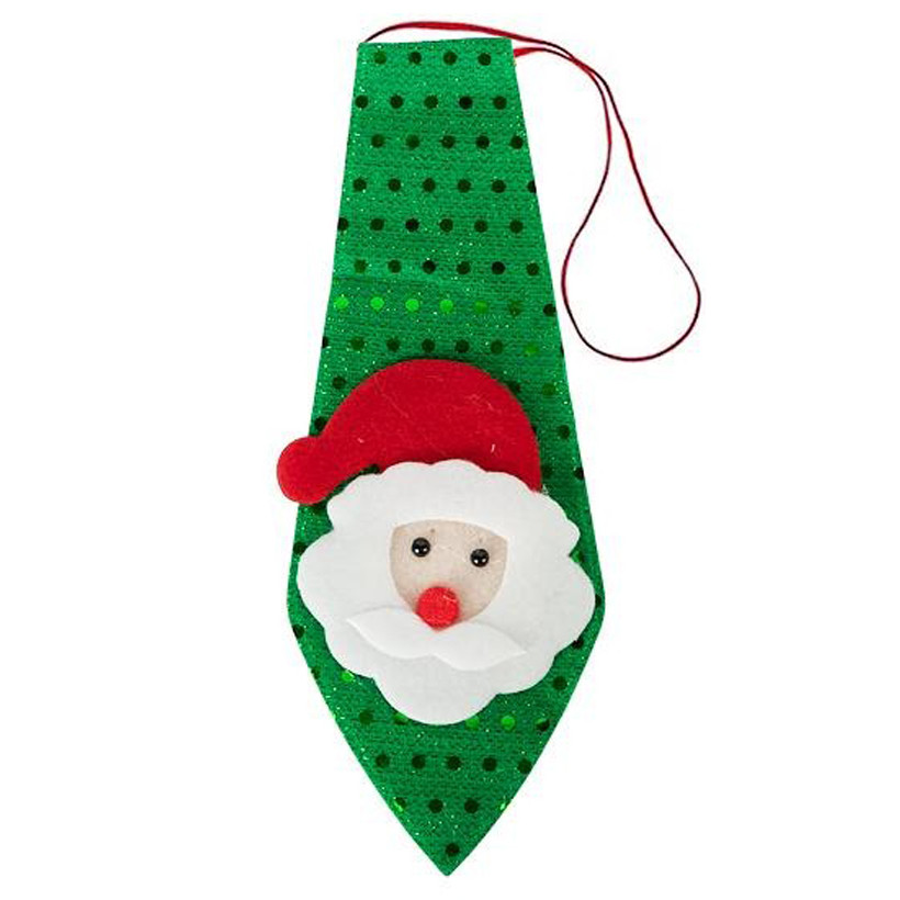 Новогодний галстук с фигуркой 