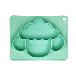 Силиконовая тарелка-коврик "Баранчик" Mega Zayka MGZ-0125(Turquoise) 18х23 см Силиконовая тарелка-коврик "Баранчик" Mega Zayka MGZ-0125(Turquoise) 18х23 см