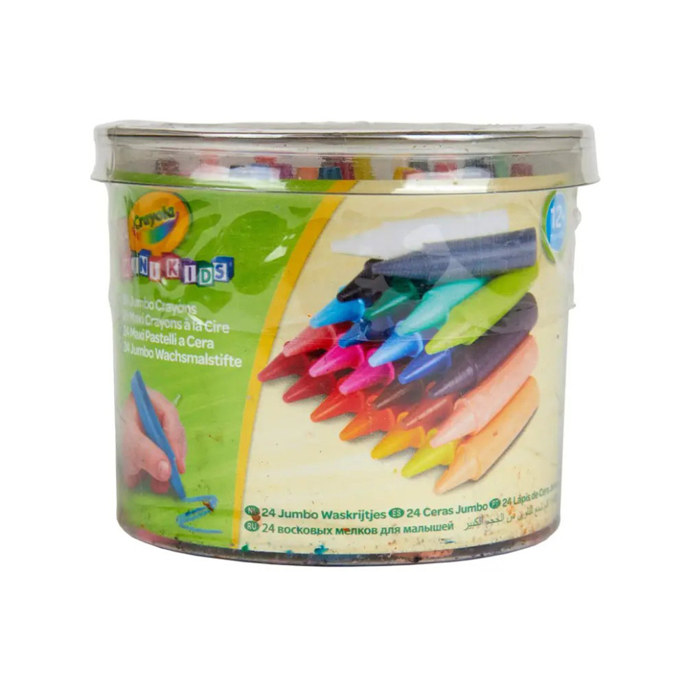 Набор большого воскового мела для малышей Mini Kids Crayola 256243.112, 24 шт