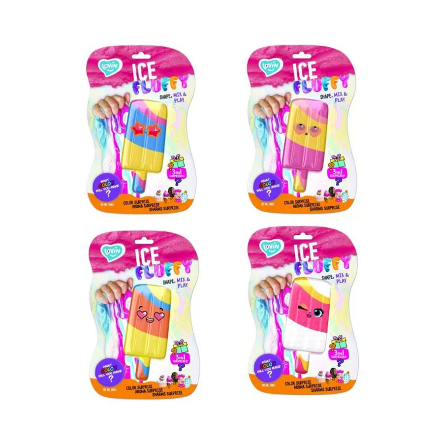 Лізун-антистрес Ice Fluffy TM Lovin 80126 пломбір 110 мл