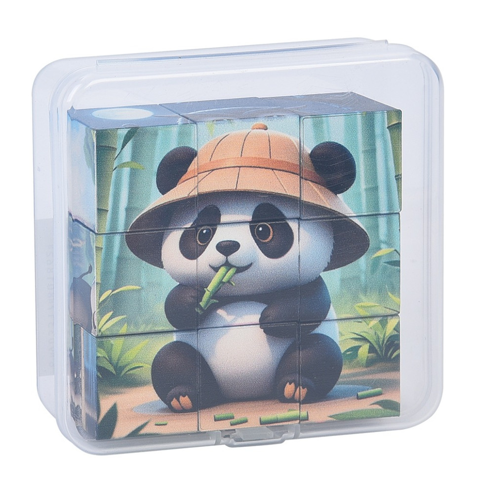 Детский магнитный кубик-пазл