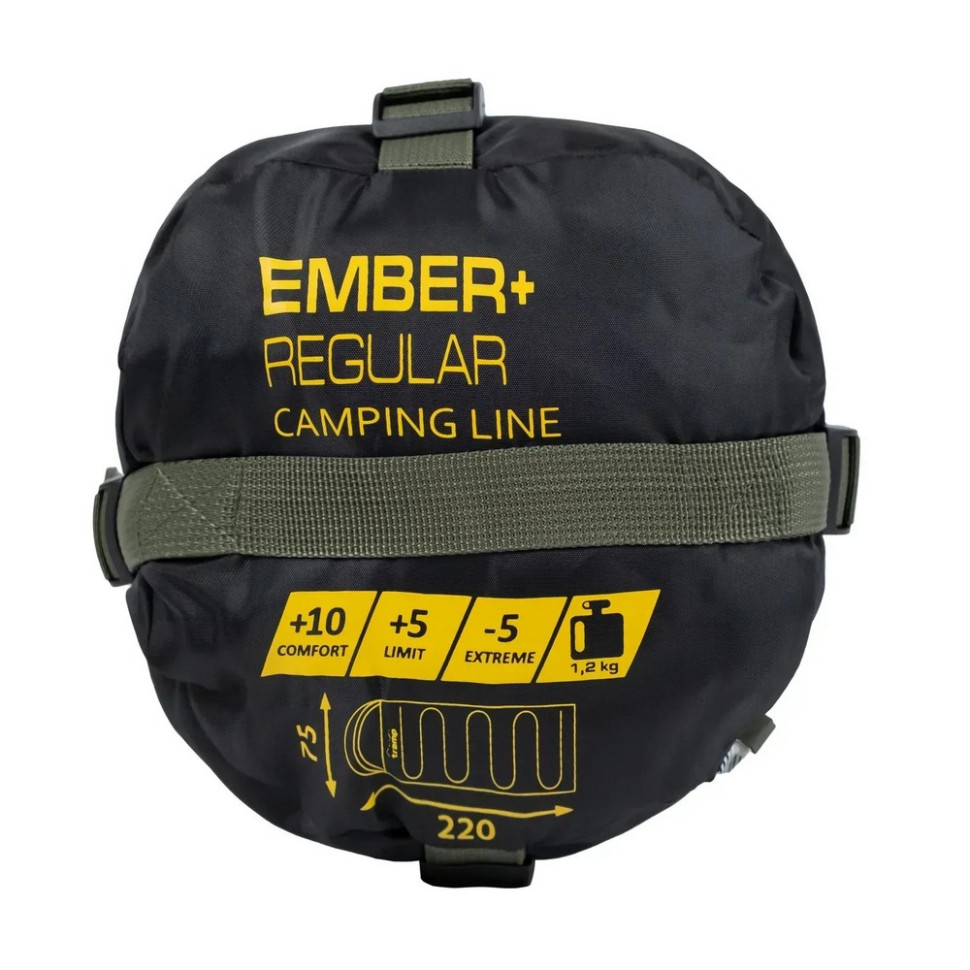 Спальний мішок Ember+ Regular Tramp UTRS-063R-olive-R, правий