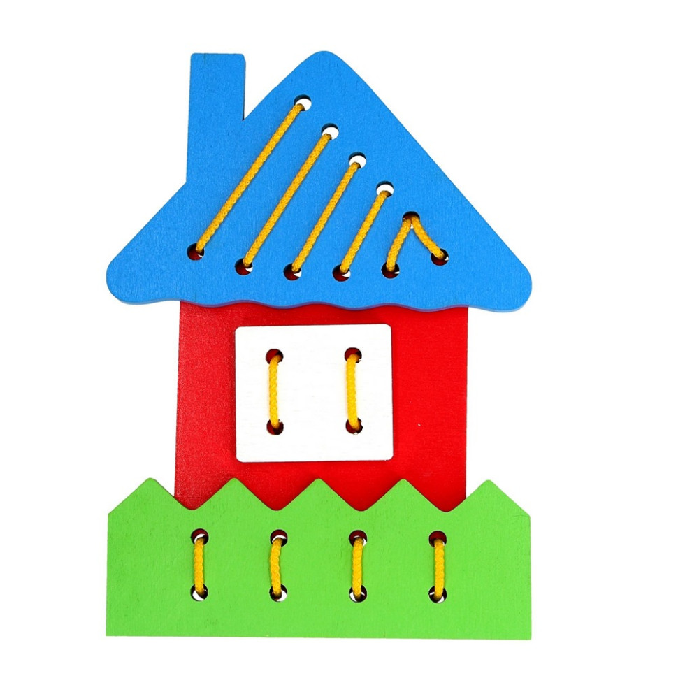 Детская деревянная шнуровка 