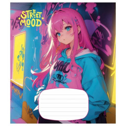Тетрадь ученическая "Manga style" Школярик 024-3272L-3 в линию, 24 листов