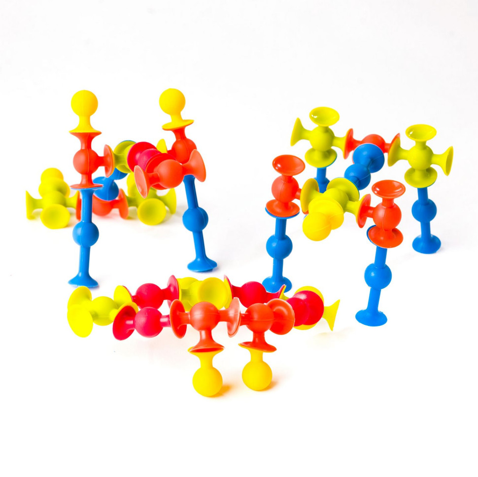 Конструктор на міні-присосках Fat Brain Toys F107ML MiniSquigz 75 штук