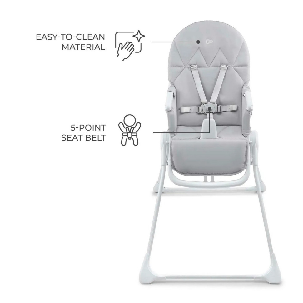 Стільчик для годування Binci Kinderkraft Light KHBINC00LGR0000 Grey
