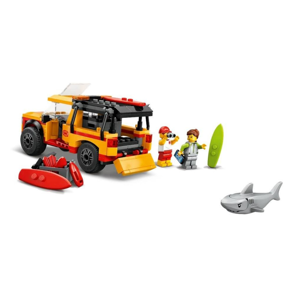 Конструктор Пляжный спасательный грузовик LEGO 60453, 214 деталей