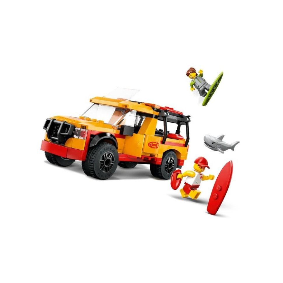 Конструктор Пляжный спасательный грузовик LEGO 60453, 214 деталей