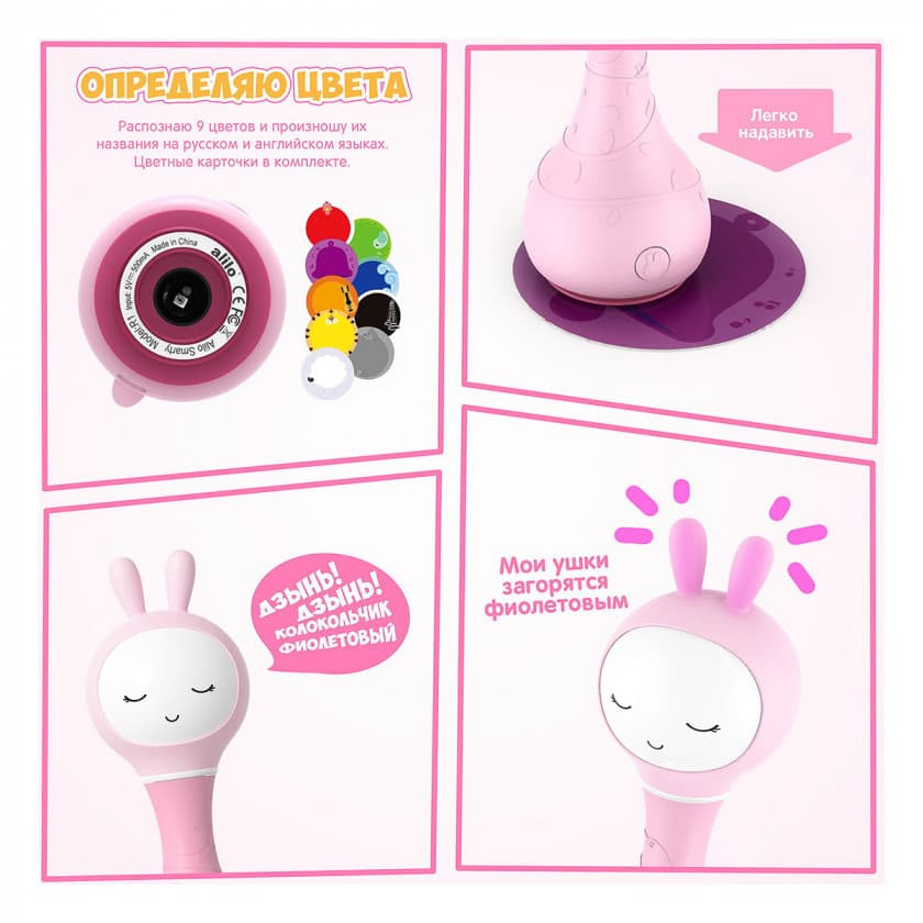 Інтерактивна іграшка Smarty Зайчик Alilo R1(Pink) Рожевий
