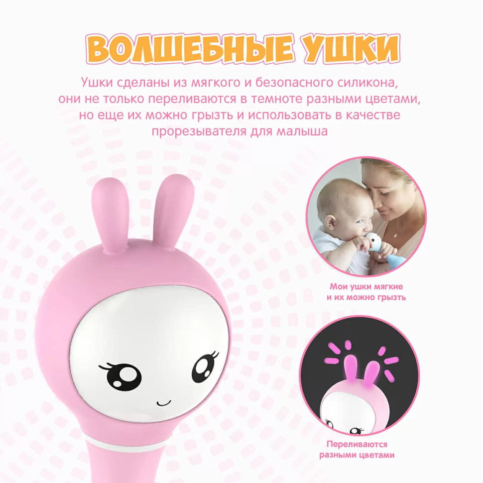 Інтерактивна іграшка Smarty Зайчик Alilo R1(Pink) Рожевий